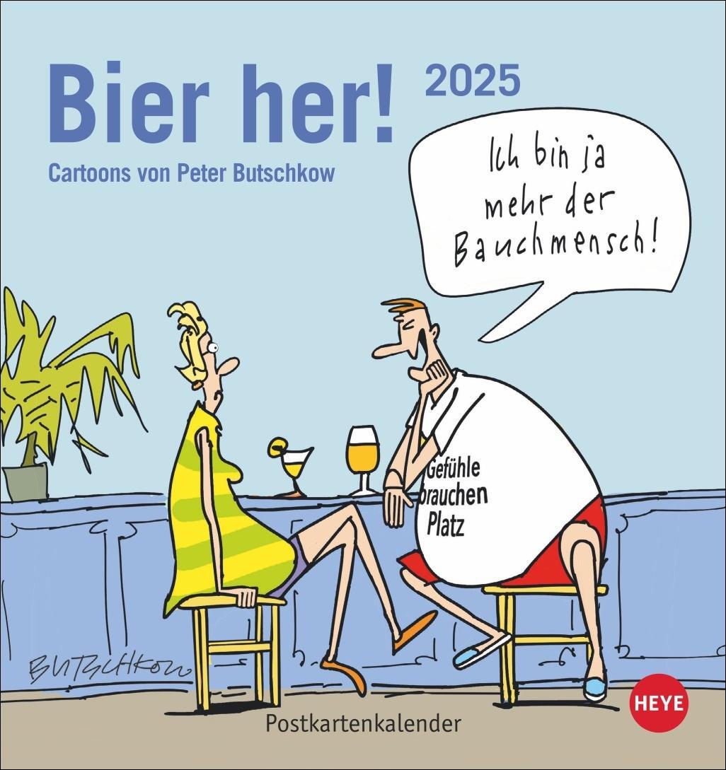Cover: 9783756408542 | Peter Butschkow: Bier her Postkartenkalender 2025 | Kalender | 13 S.