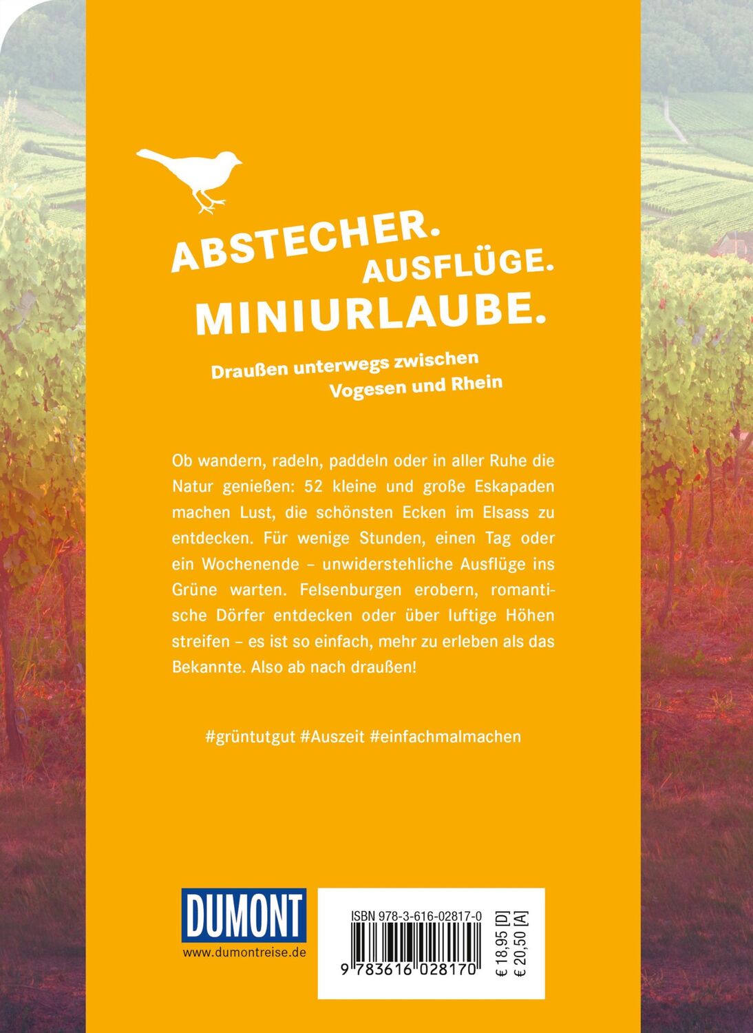 Rückseite: 9783616028170 | 52 kleine &amp; große Eskapaden im Elsass | Ab nach draußen! | Diehl