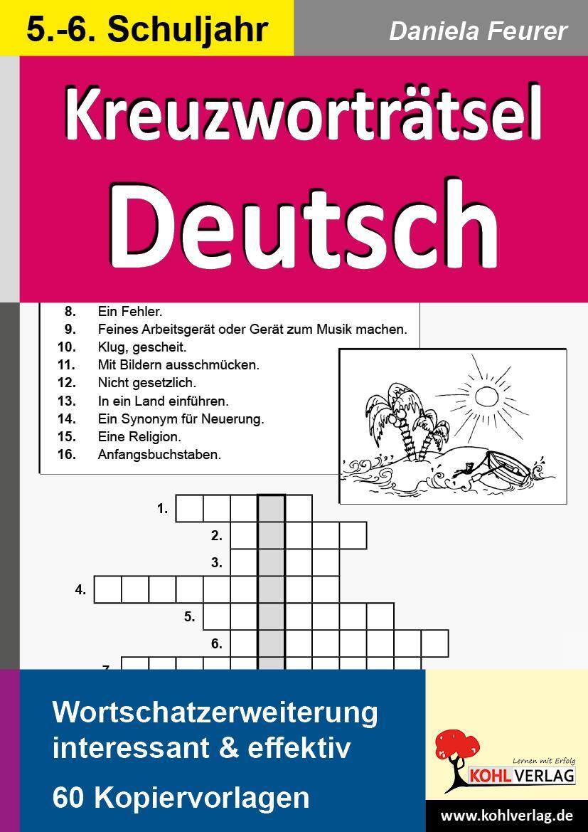 Cover: 9783866321502 | Kreuzworträtsel Deutsch 5.-6. Schuljahr | Daniela Feurer | Buch | 2013