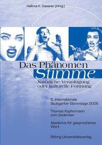 Cover: 9783861104445 | Das Phänomen Stimme | Taschenbuch | 190 S. | Deutsch | 2008