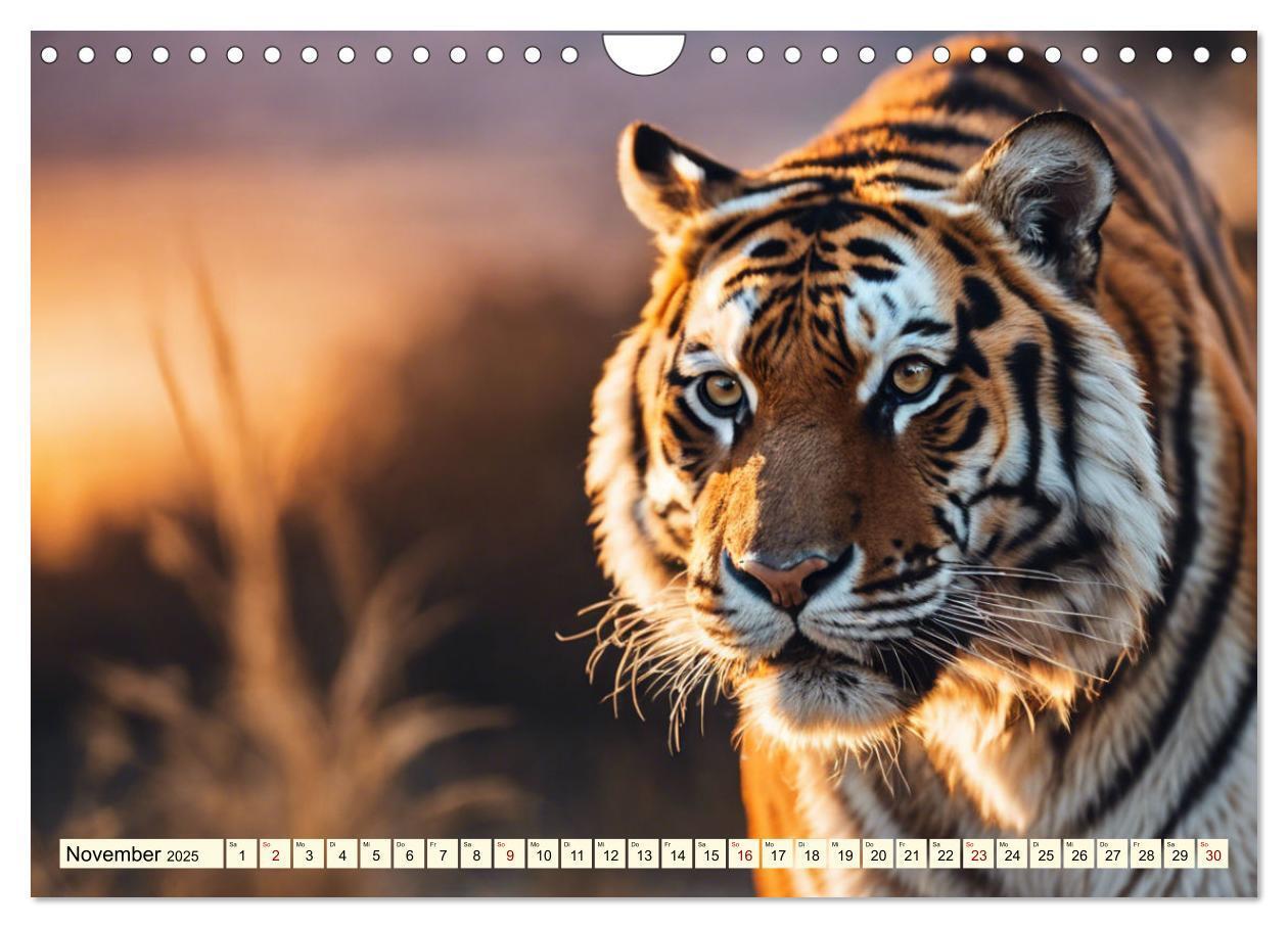 Bild: 9783383814105 | Tiger ganz nah (Wandkalender 2025 DIN A4 quer), CALVENDO...