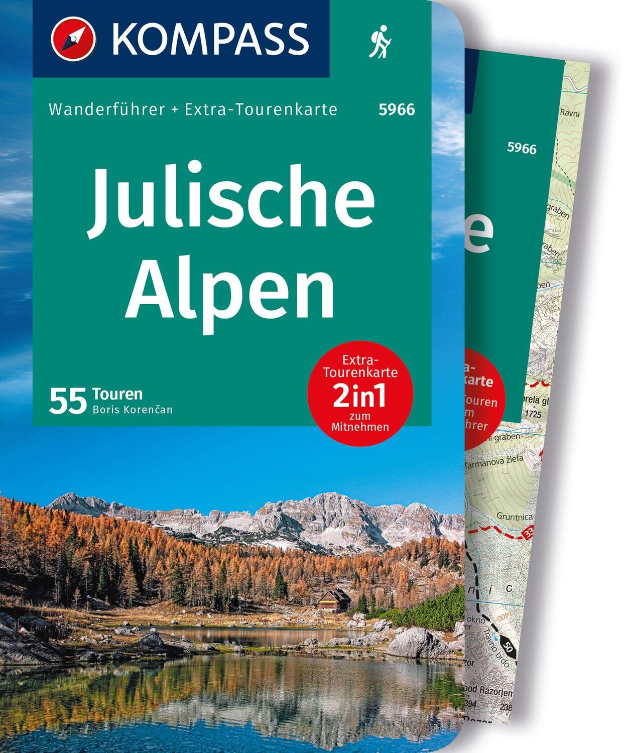 Cover: 9783991219385 | KOMPASS Wanderführer Julische Alpen, 55 Touren | Taschenbuch | 188 S.