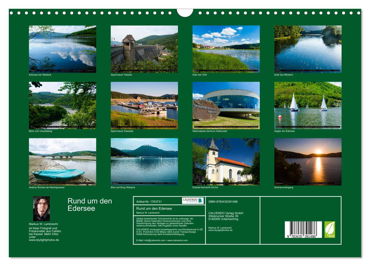 Bild: 9783435391486 | Rund um den Edersee (Wandkalender 2025 DIN A3 quer), CALVENDO...