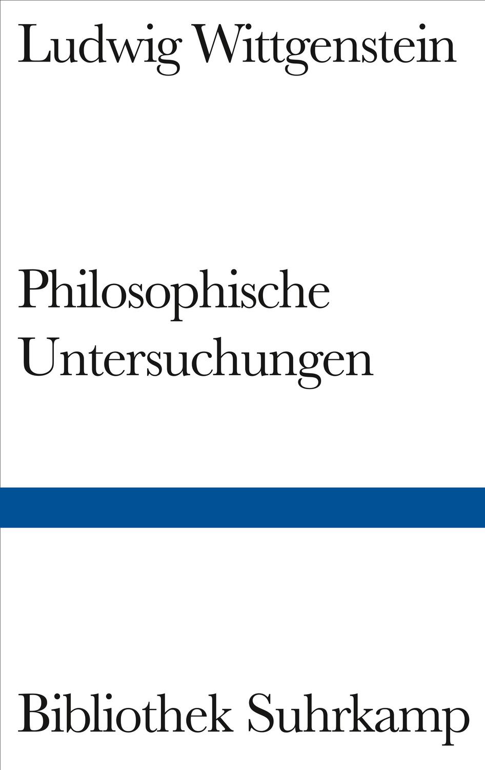 Cover: 9783518223727 | Philosophische Untersuchungen | Ludwig Wittgenstein | Buch | Deutsch