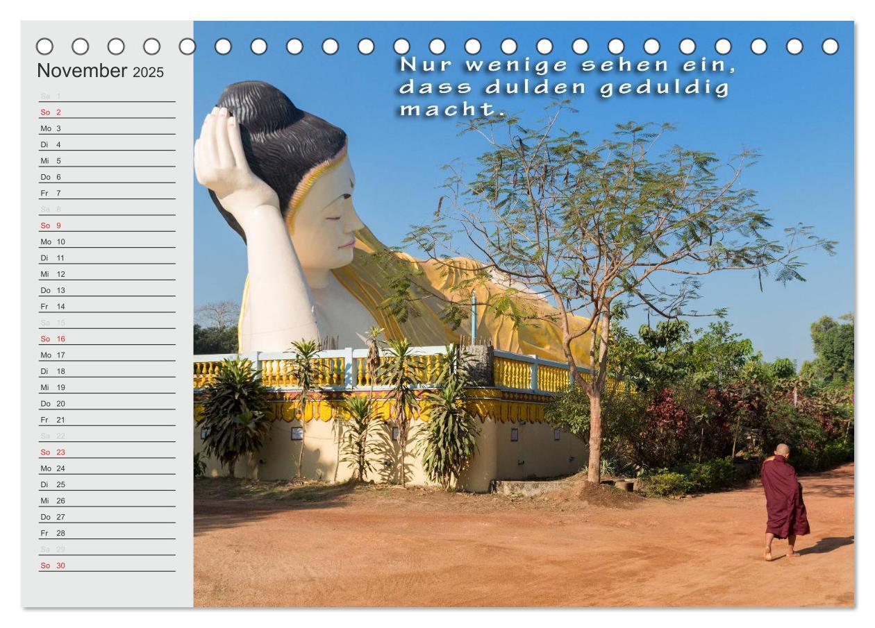 Bild: 9783435550104 | BUDDHA Buddhistische Weisheiten (Tischkalender 2025 DIN A5 quer),...