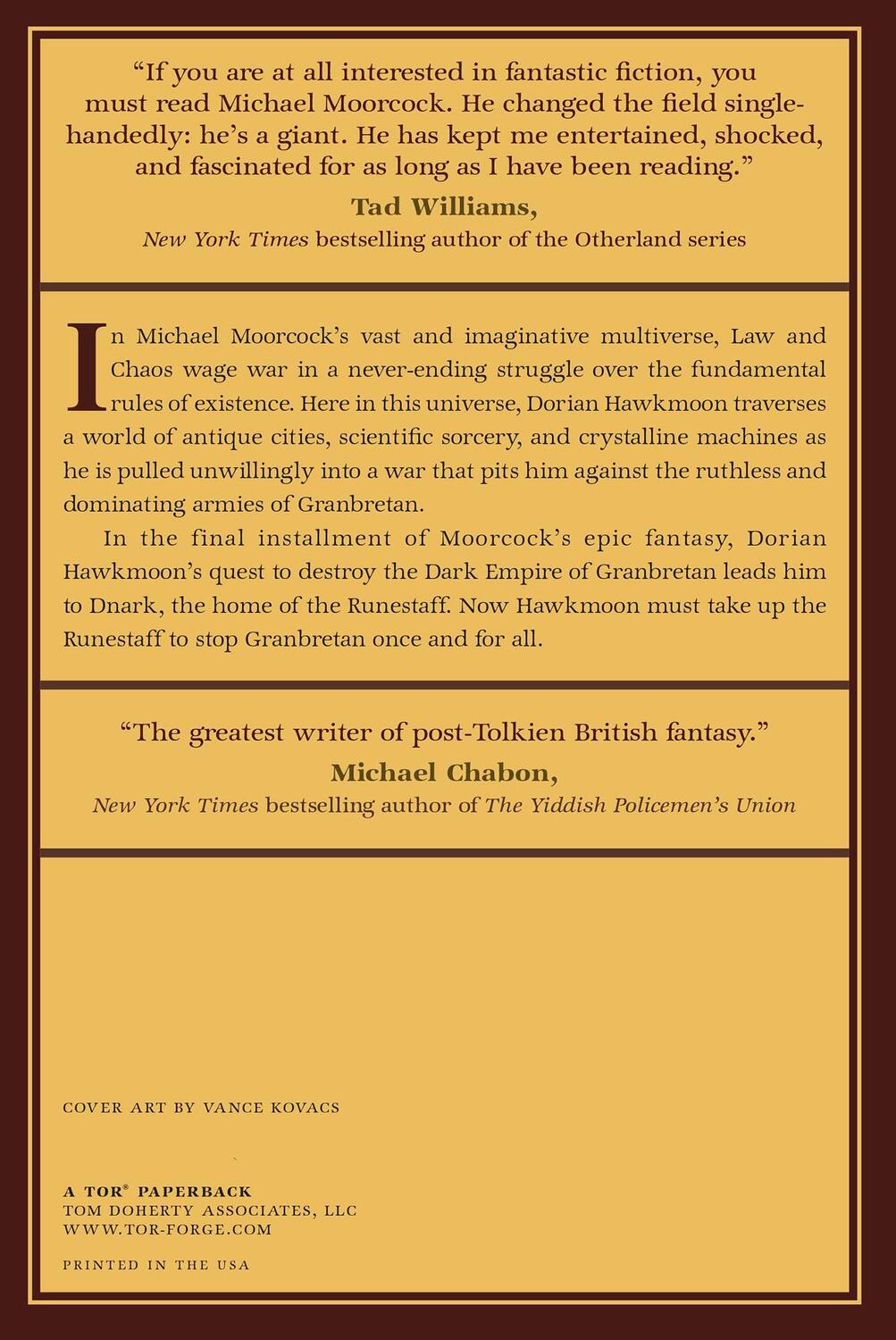 Rückseite: 9780765324764 | Hawkmoon | The Runestaff | Michael Moorcock | Taschenbuch | Paperback