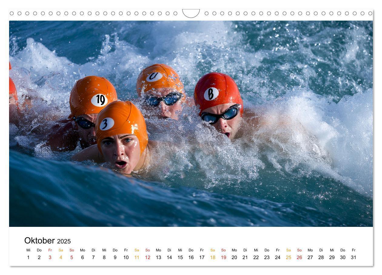 Bild: 9783457226391 | Triathlon Power (Wandkalender 2025 DIN A3 quer), CALVENDO...