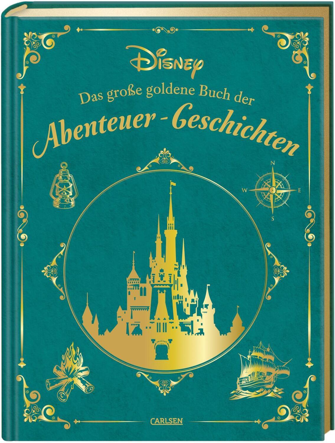 Cover: 9783551280718 | Disney: Das große goldene Buch der Abenteuer-Geschichten | Walt Disney