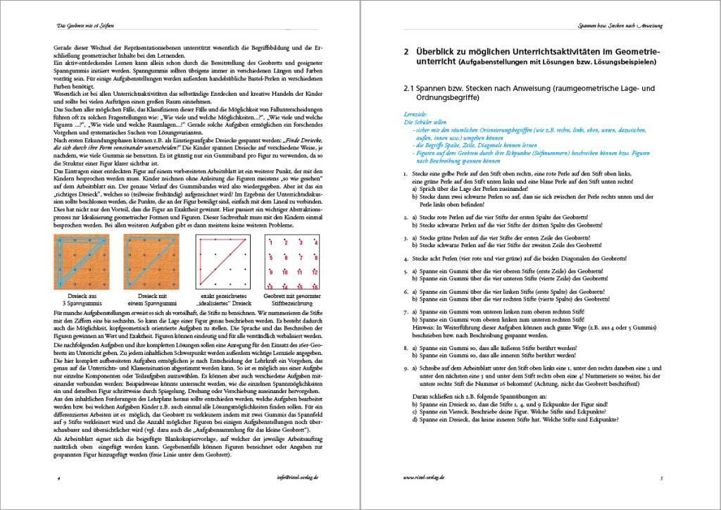 Bild: 9783936443387 | Aufgabensammlung für das 4x4 Geobrett | Hans Günter Senftleben | Buch
