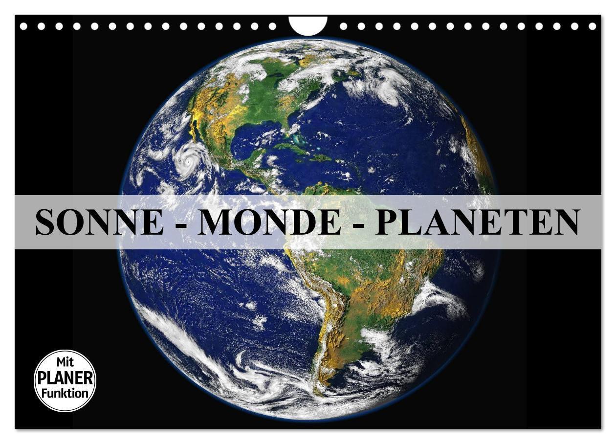 Cover: 9783435531134 | Sonne, Monde und Planeten (Wandkalender 2025 DIN A4 quer), CALVENDO...