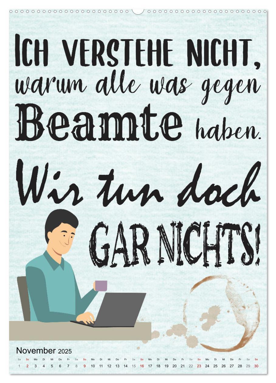 Bild: 9783435904464 | Beamten-Sprüche (Wandkalender 2025 DIN A2 hoch), CALVENDO...