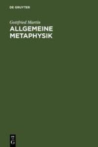 Cover: 9783110051520 | Allgemeine Metaphysik | Gottfried Martin | Buch | Deutsch | De Gruyter