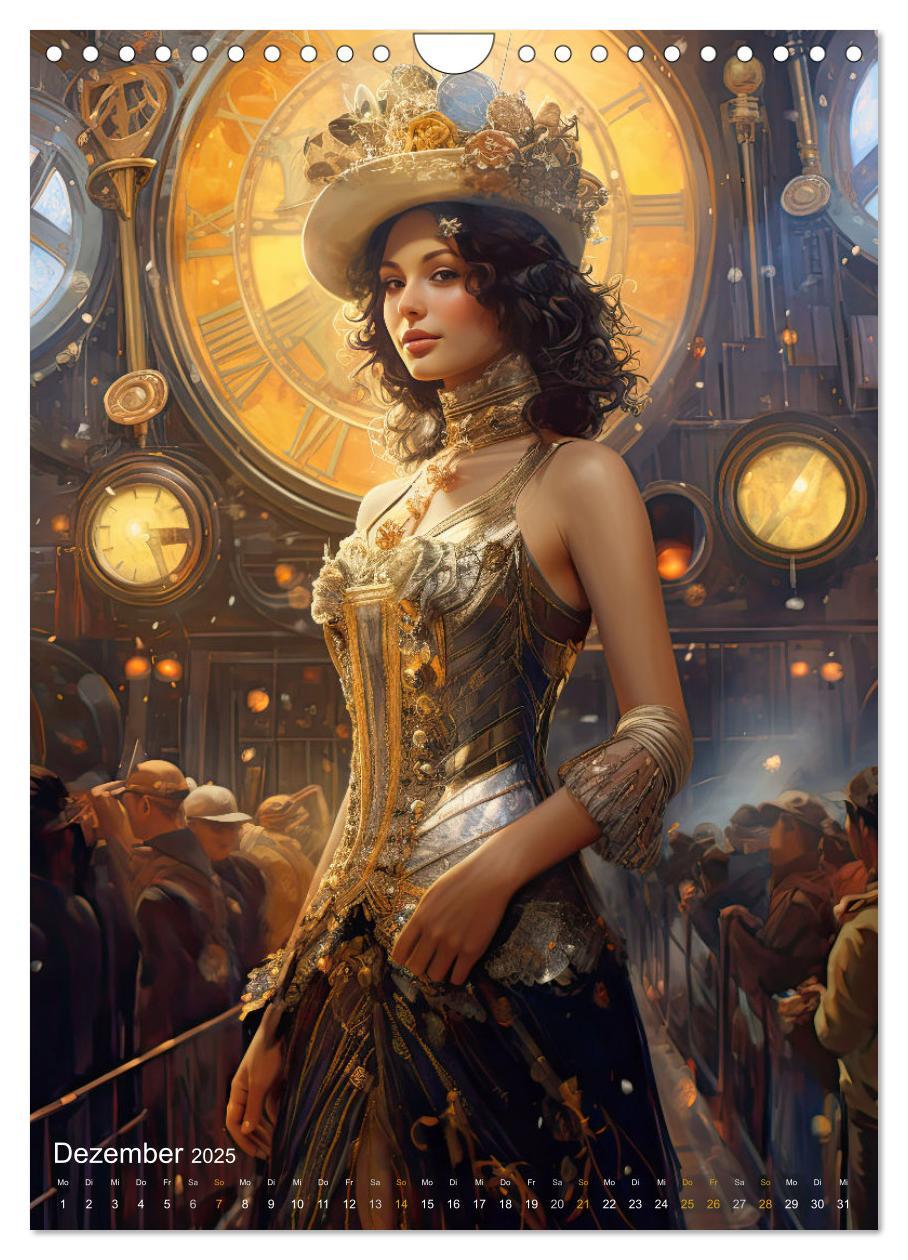 Bild: 9783435866915 | Steampunk Ladies (Wandkalender 2025 DIN A4 hoch), CALVENDO...