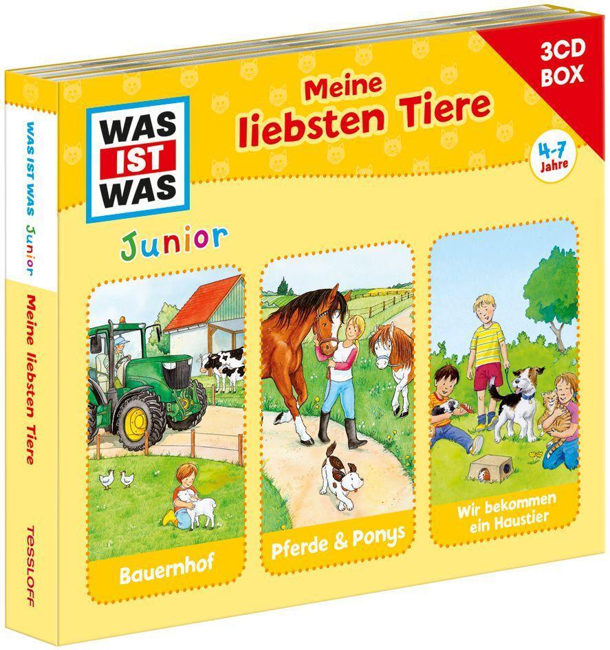 Cover: 9783788670344 | Was Ist Was Junior-3-CD Hörspielbox Vol.3 Tiere | Was Ist Was Junior