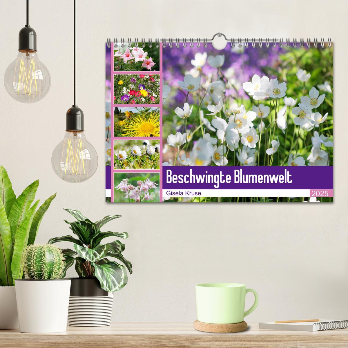 Bild: 9783435173181 | Beschwingte Blumenwelt (Wandkalender 2025 DIN A4 quer), CALVENDO...