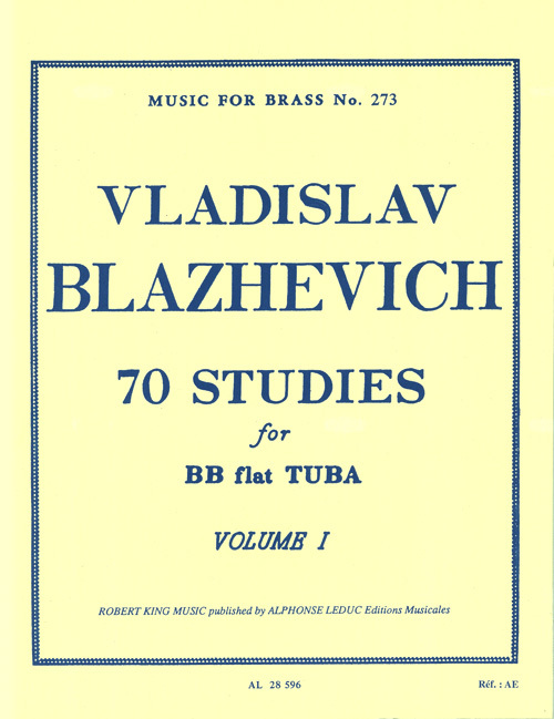 Cover: 9790046285967 | 70 Studies for Bb Flat Tuba BC Vol. 1 | Vladislav Blazhevich | Buch