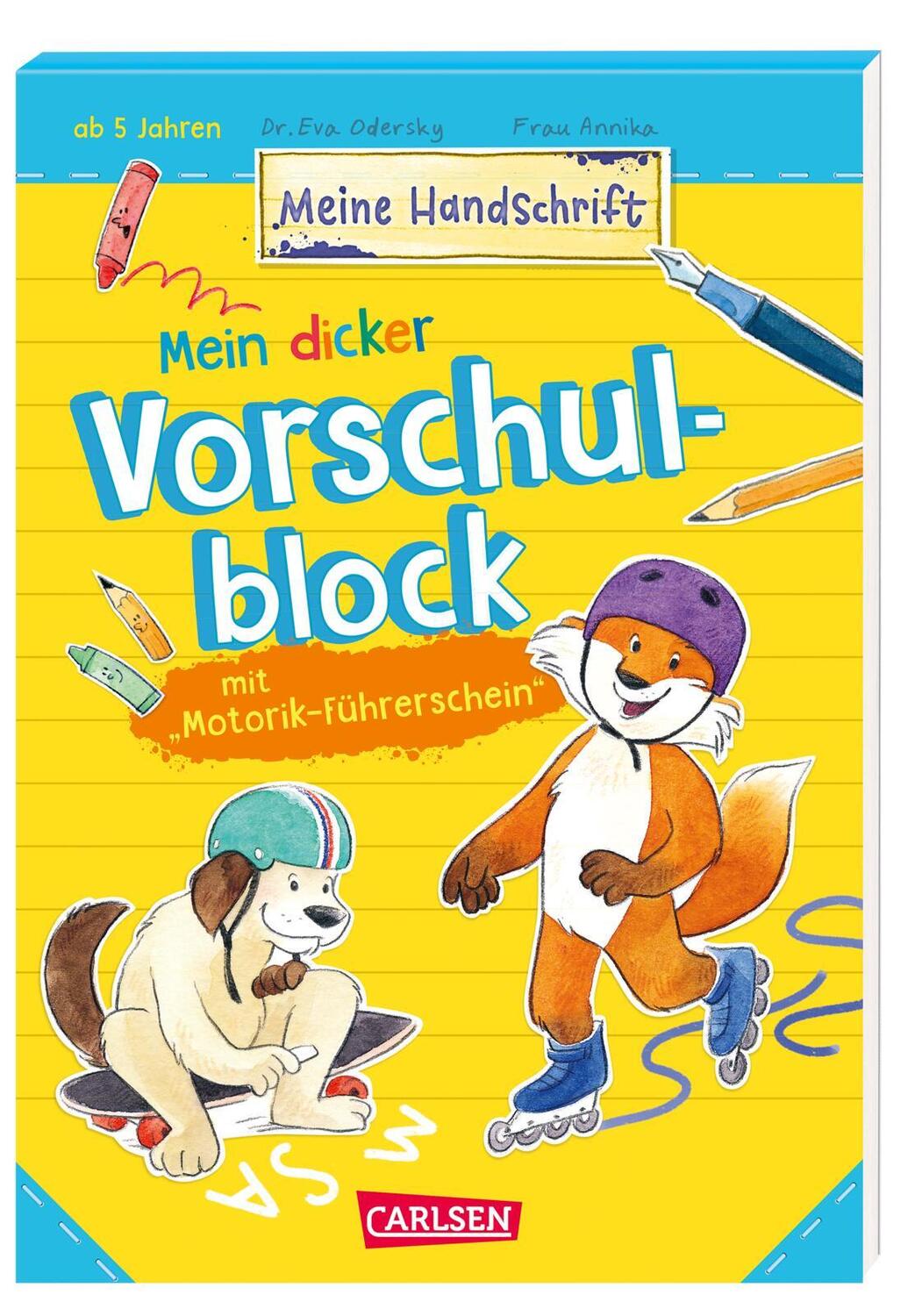 Cover: 9783551160775 | Mein dicker Vorschulblock mit Motorik-Führerschein | Eva Odersky