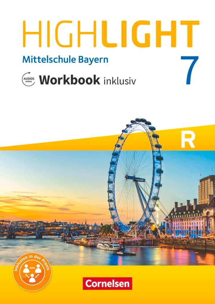 Cover: 9783060340835 | Highlight - Mittelschule Bayern - 7. Jahrgangsstufe - Workbook...