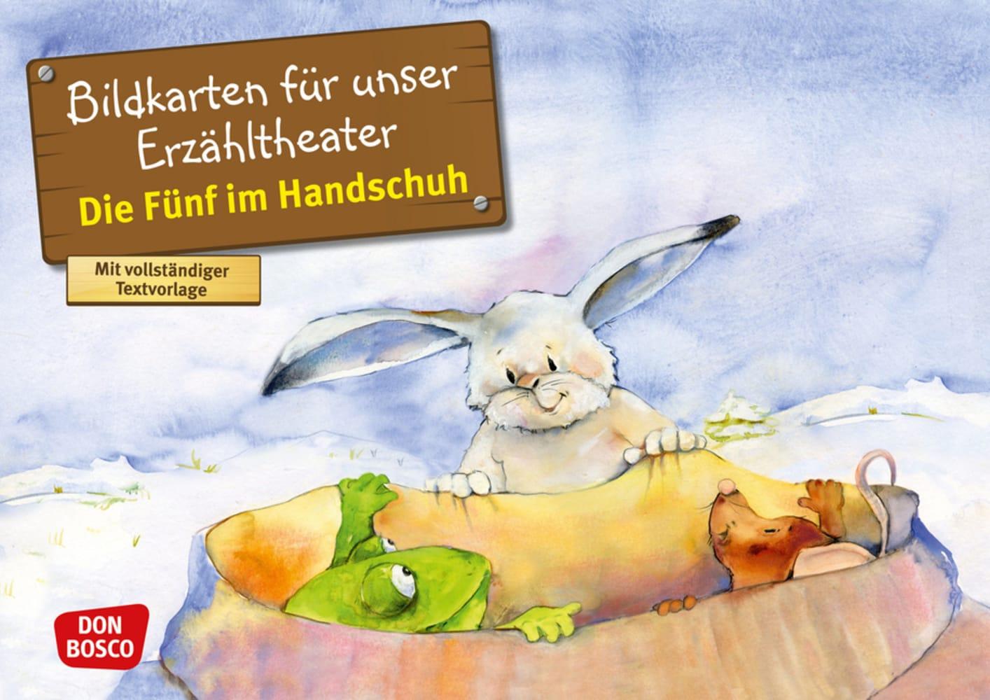 Cover: 4260179514463 | Die Fünf im Handschuh. Kamishibai Bildkartenset. | Petra Lefin | Box