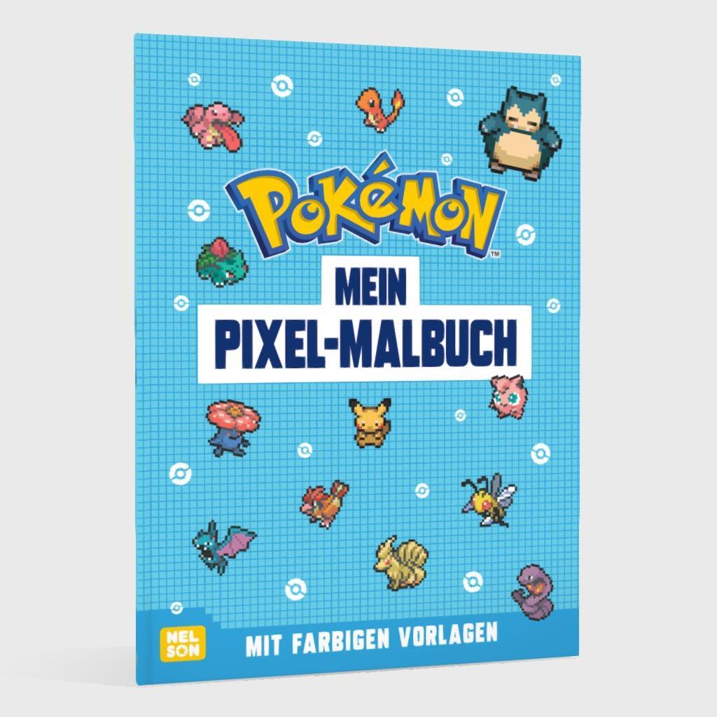 Bild: 9783845126296 | Pokémon Activity-Buch: Mein Pixel-Malbuch | Mit farbigen Vorlagen