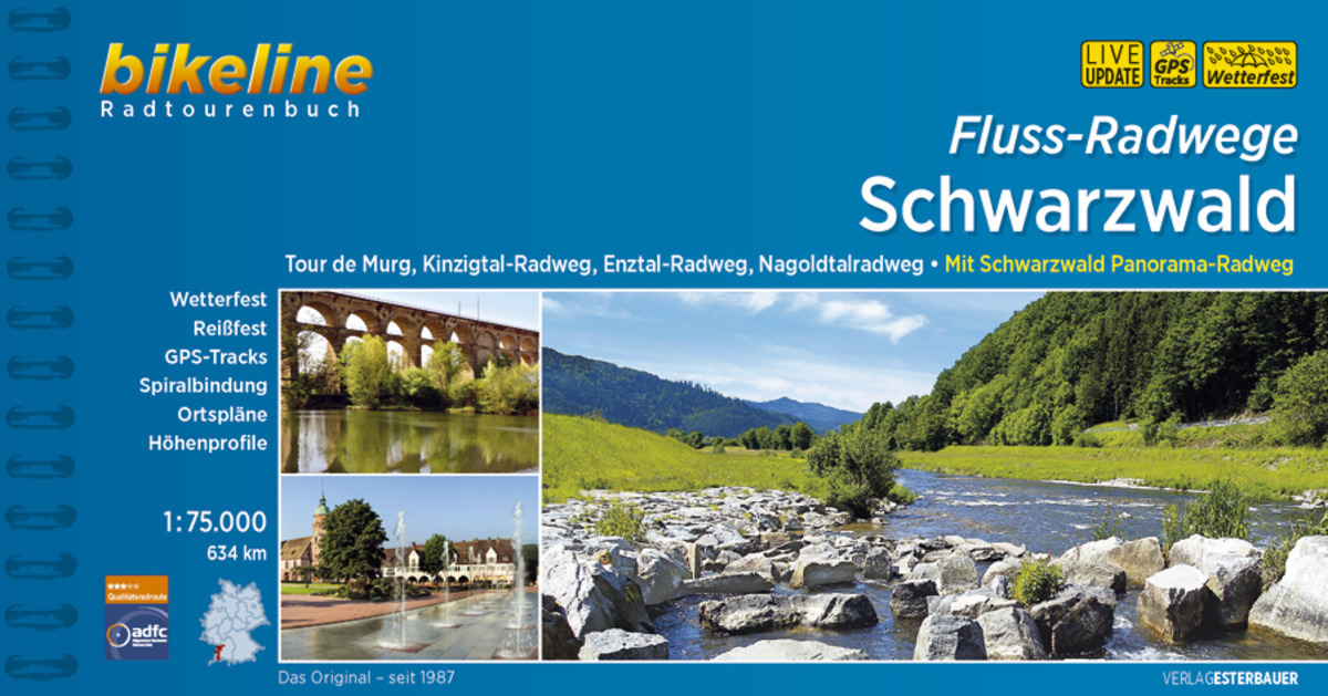 Cover: 9783850008082 | Bikeline Radtourenbuch Flussradwege Schwarzwald | Taschenbuch | 2019