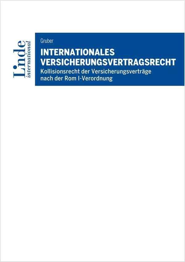 Cover: 9783714303896 | Internationales Versicherungsvertragsrecht | Michael Gruber | Buch