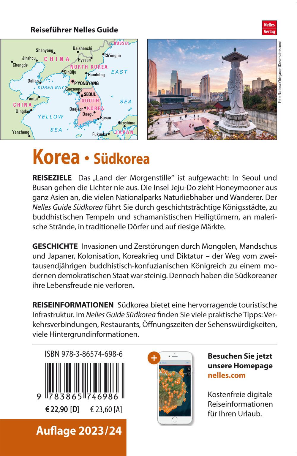 Rückseite: 9783865746986 | Nelles Guide Reiseführer Korea | Südkorea -- mit Pjöngjang (Nordkorea)