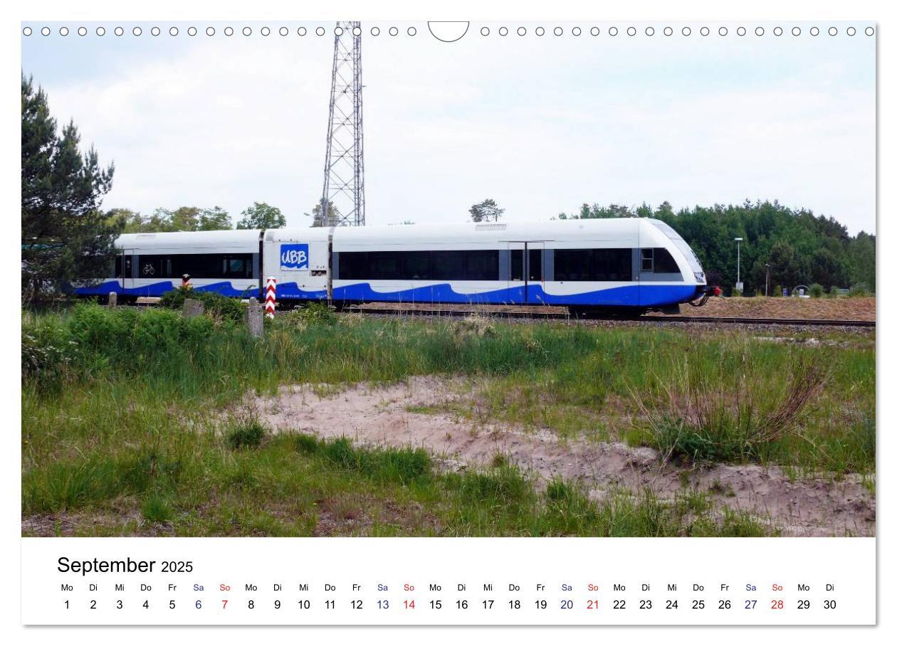 Bild: 9783435501328 | Eisenbahnen auf Usedom (Wandkalender 2025 DIN A3 quer), CALVENDO...