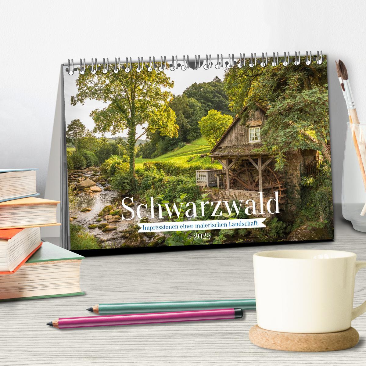 Bild: 9783435691272 | Schwarzwald (Tischkalender 2025 DIN A5 quer), CALVENDO Monatskalender