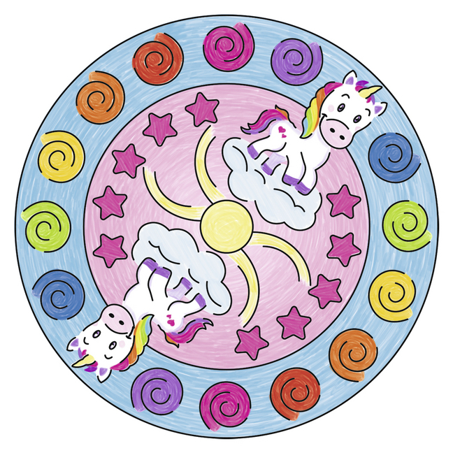 Bild: 4005556297047 | Ravensburger Mandala Designer Mini Unicorn 29704, Zeichnen lernen...
