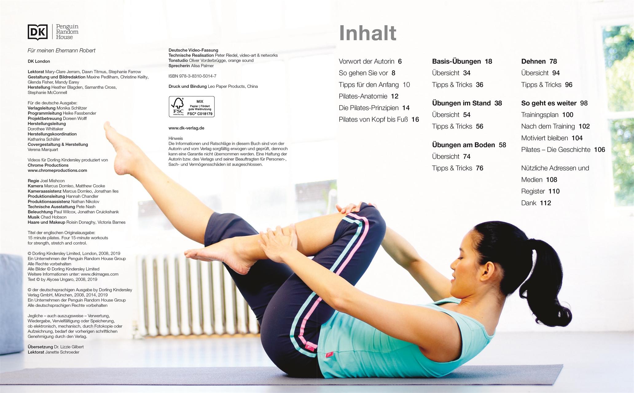 Bild: 9783831050147 | 15 Minuten Pilates für jeden Tag | Alycea Ungaro | Taschenbuch | 2024