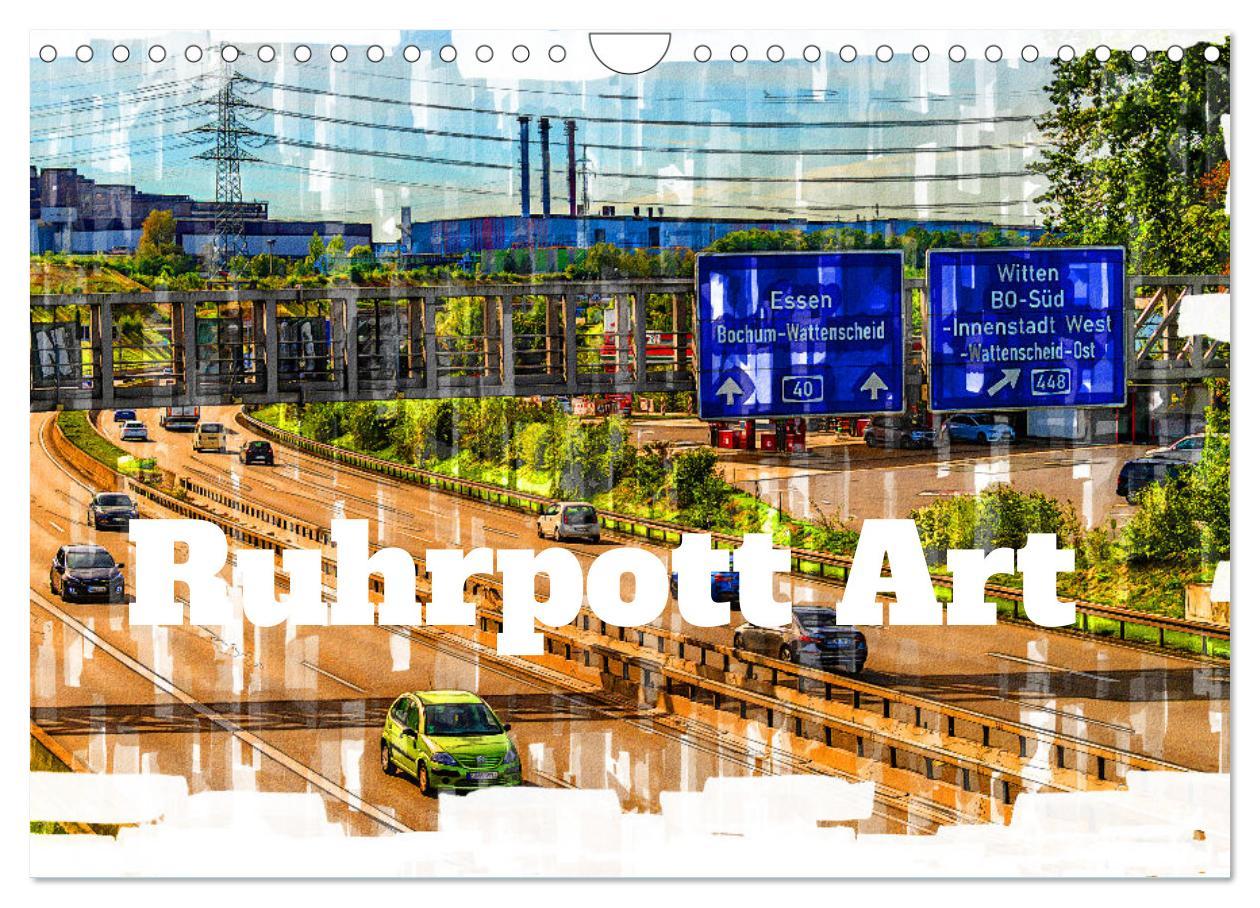 Cover: 9783457224823 | Ruhrpott Art (Wandkalender 2025 DIN A4 quer), CALVENDO Monatskalender