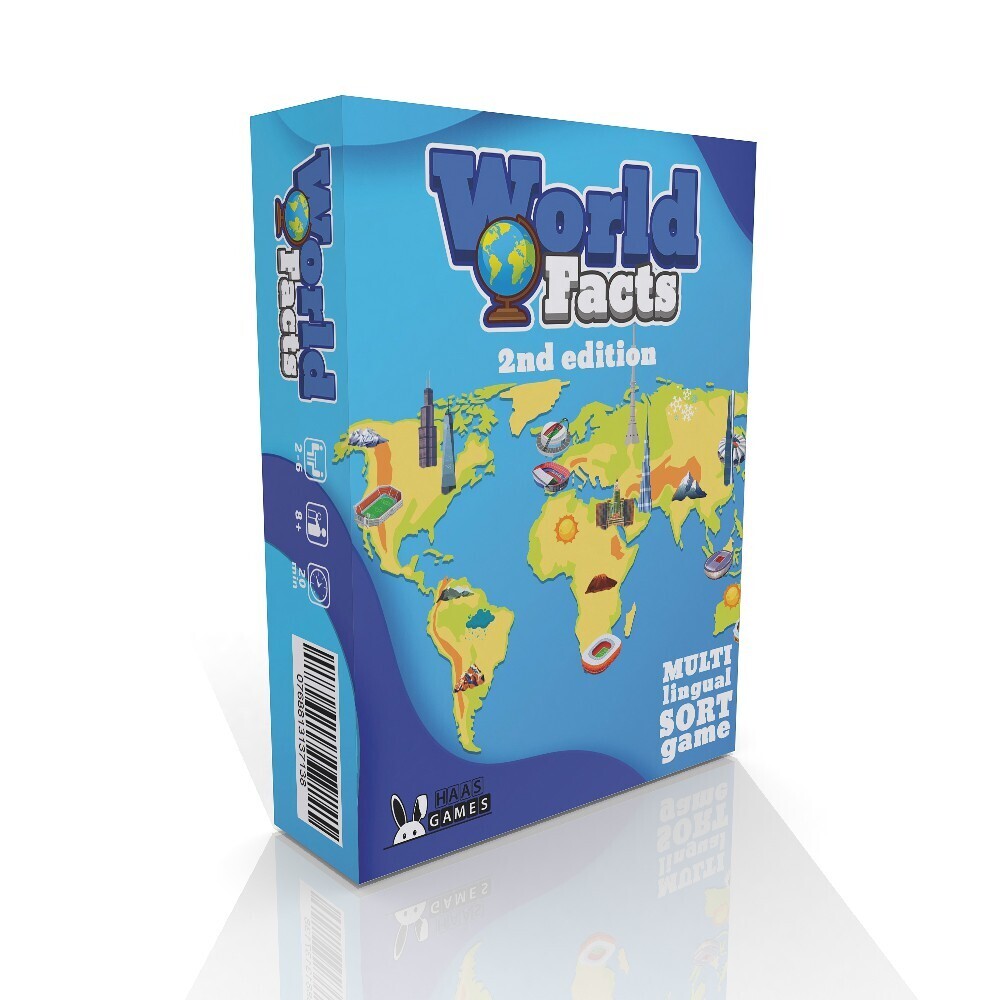 Cover: 768813137138 | World Facts (2nd edition) | Multilingual Sort Game | Simon Haas | 2022