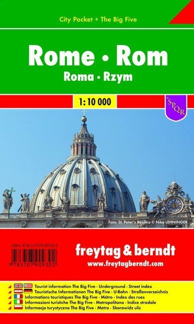 Cover: 9783707909302 | Freytag &amp; Berndt Stadtplan Rom / Rome / Roma / Rim / Rzym | Deutsch