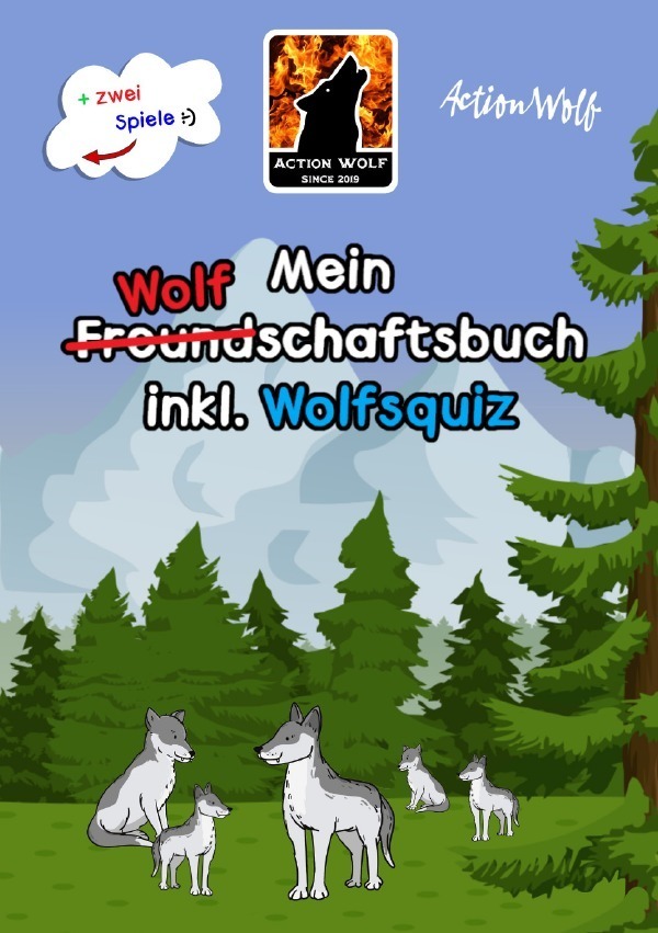 Cover: 9783759809674 | Mein Wolf(Freund)schaftbuch inkl. Wolfsquiz + zwei...