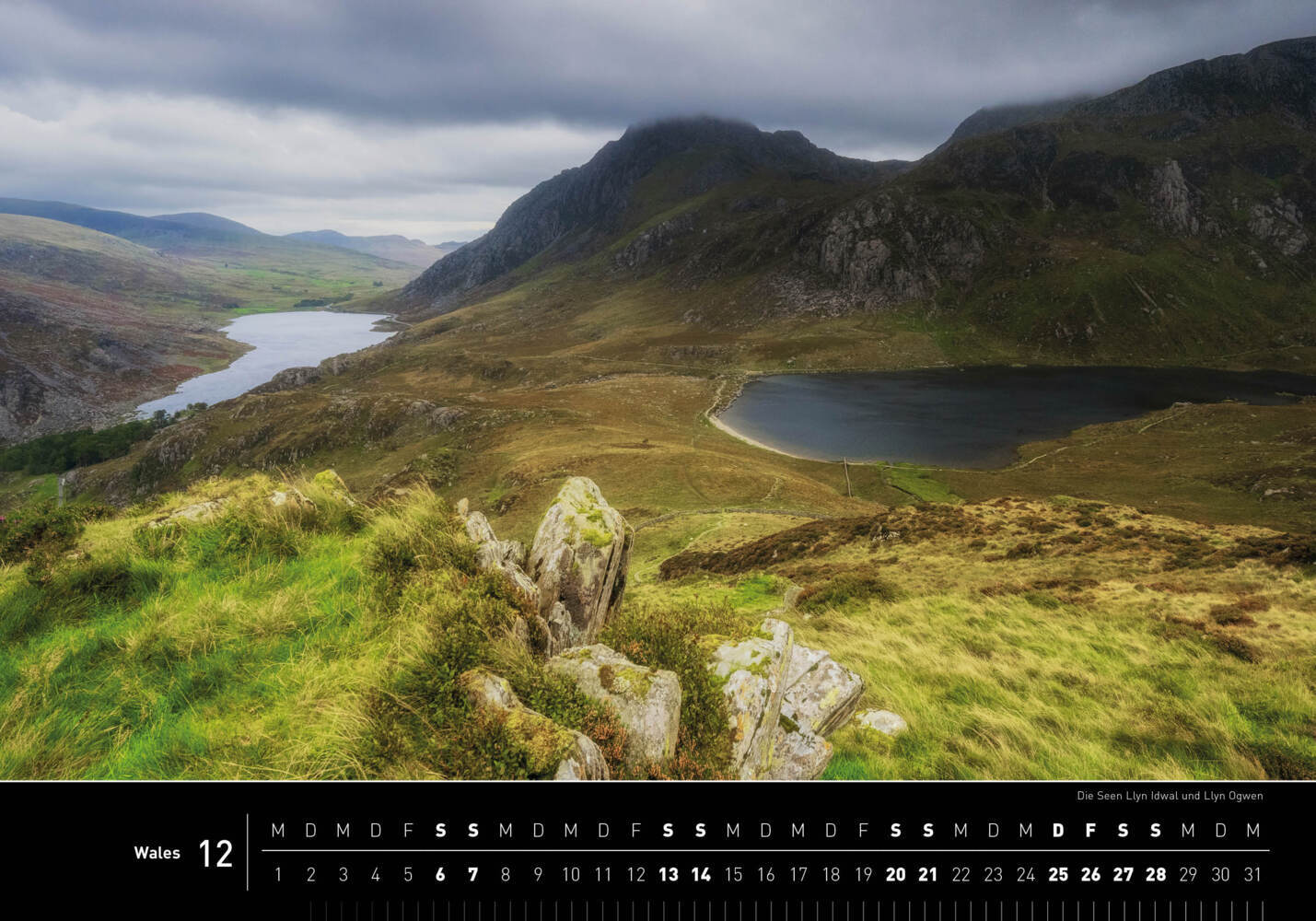 Bild: 9783968555416 | 360° Wales Premiumkalender 2025 | Sonja Jordan | Kalender | 13 S.