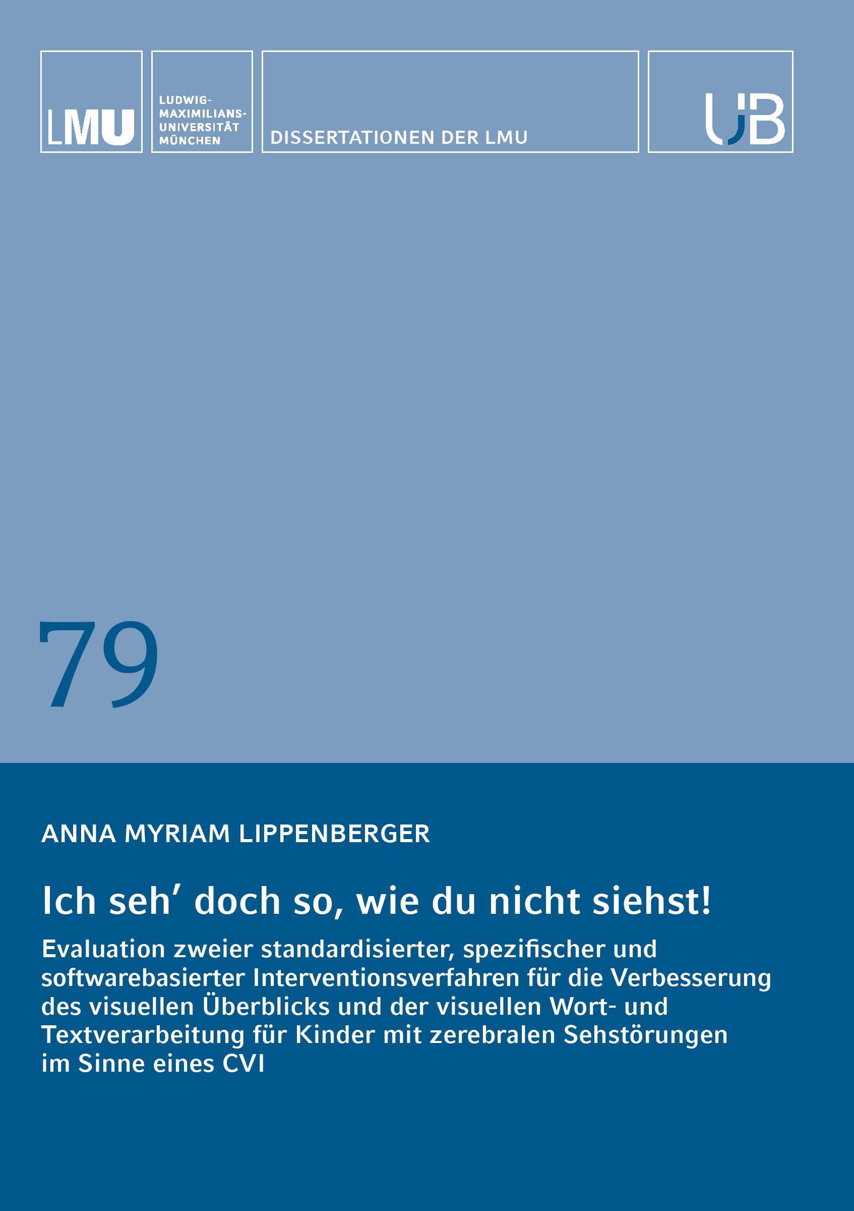 Cover: 9783991397670 | Ich seh' doch so, wie du nicht siehst! | Anna Myriam Lippenberger