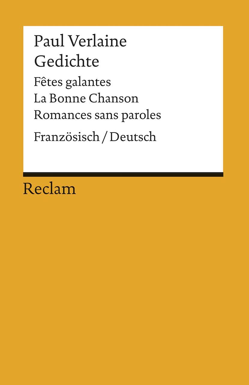 Cover: 9783150084793 | Gedichte: Fetes galantes / La Bonne Chanson / Romances sans paroles