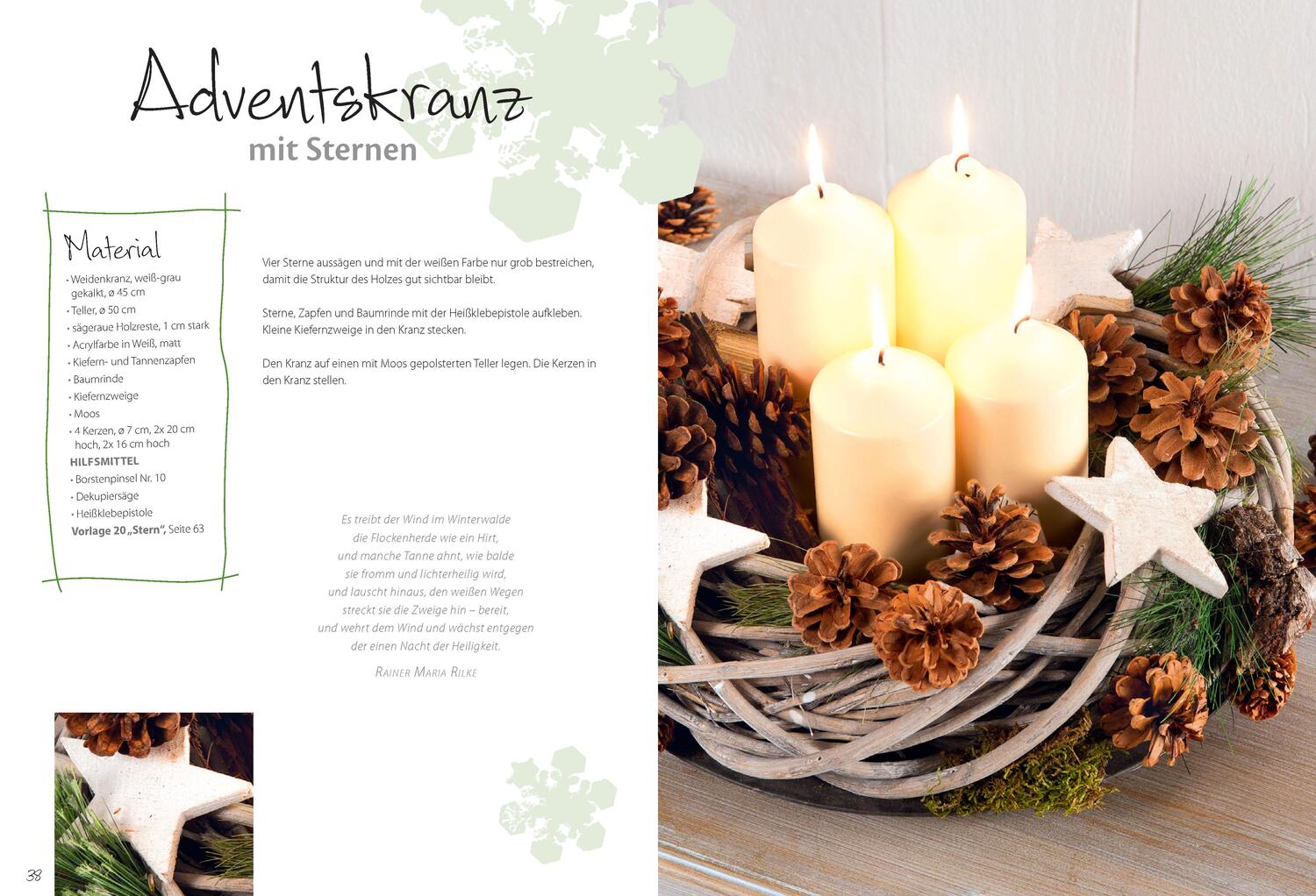 Bild: 9783625190516 | Weihnachtsdeko Natur | Schönes aus Zapfen, Zweig und Co. | Buch | 2021