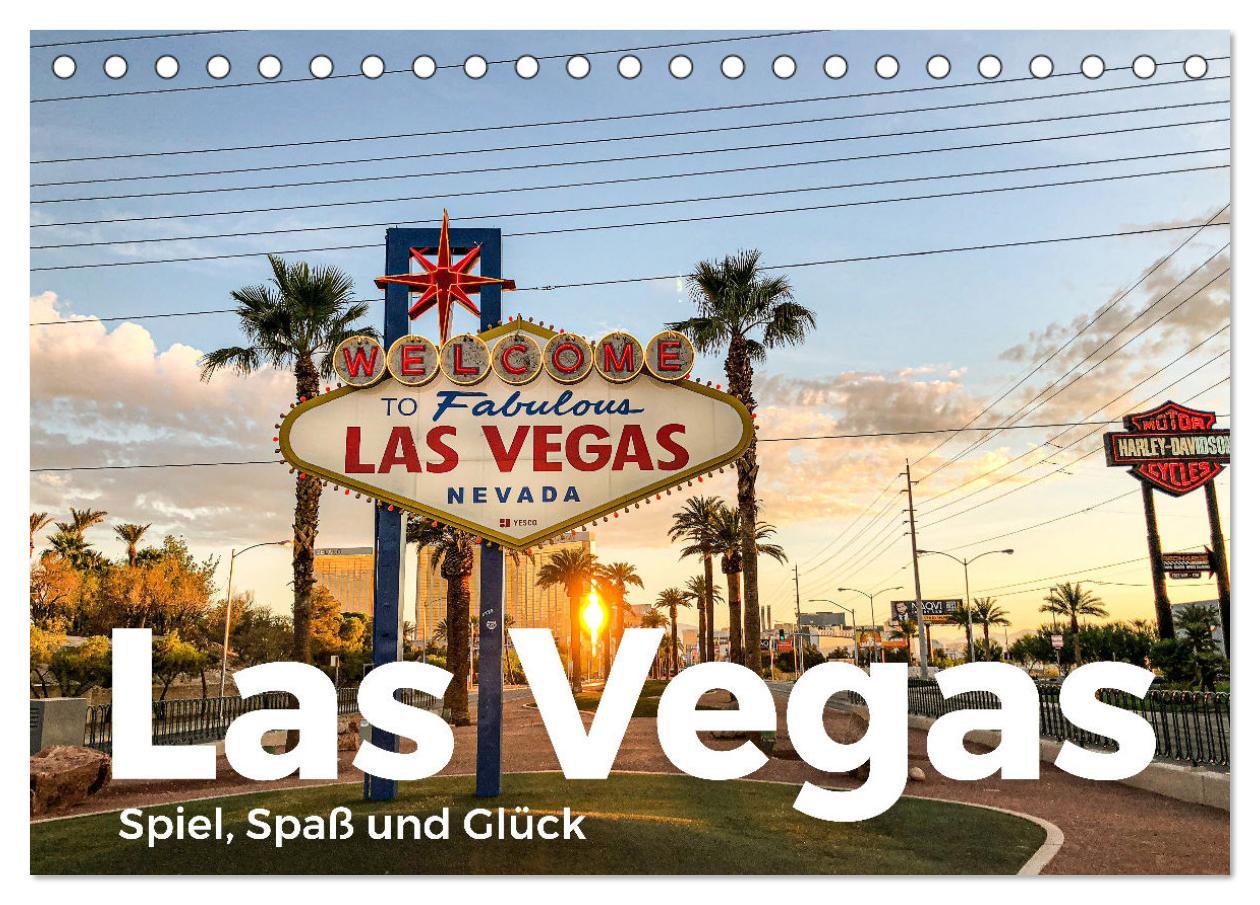 Cover: 9783435007301 | Las Vegas - Spiel, Spaß und Glück (Tischkalender 2025 DIN A5 quer),...