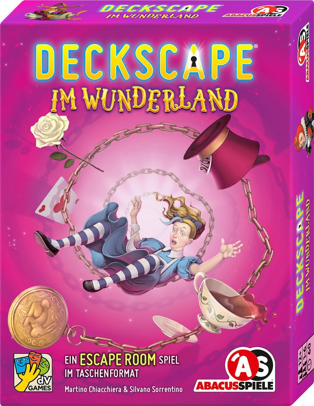 Cover: 4011898382211 | Deckscape - Im Wunderland | Martino Chiacchiera (u. a.) | Spiel | 2022