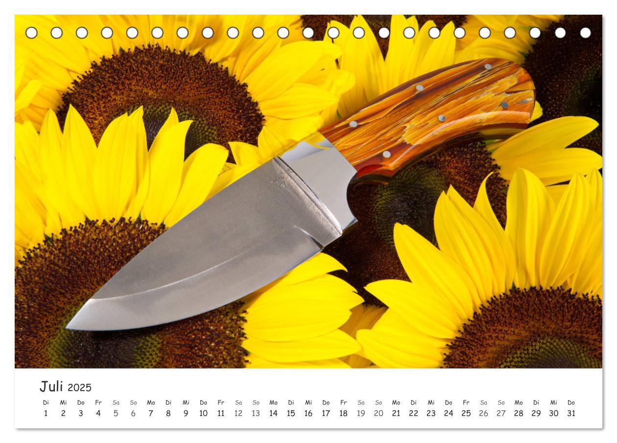 Bild: 9783435210671 | Handgefertigte Jagdmesser (Tischkalender 2025 DIN A5 quer),...