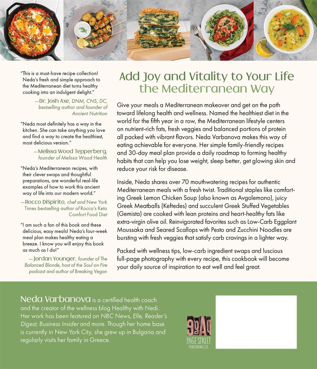 Rückseite: 9781645676874 | The Mediterranean Meal Plan Cookbook | Neda Varbanova | Taschenbuch