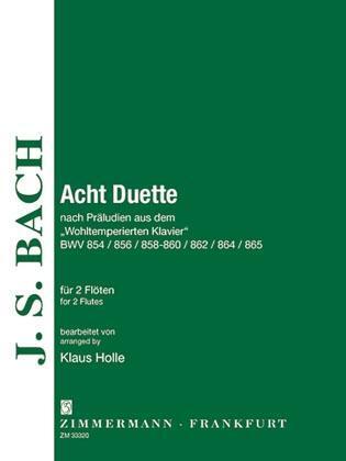 Cover: 9790010333205 | 8 Duette nach Präludien | Johann Sebastian Bach | Buch | 20 S. | 1999