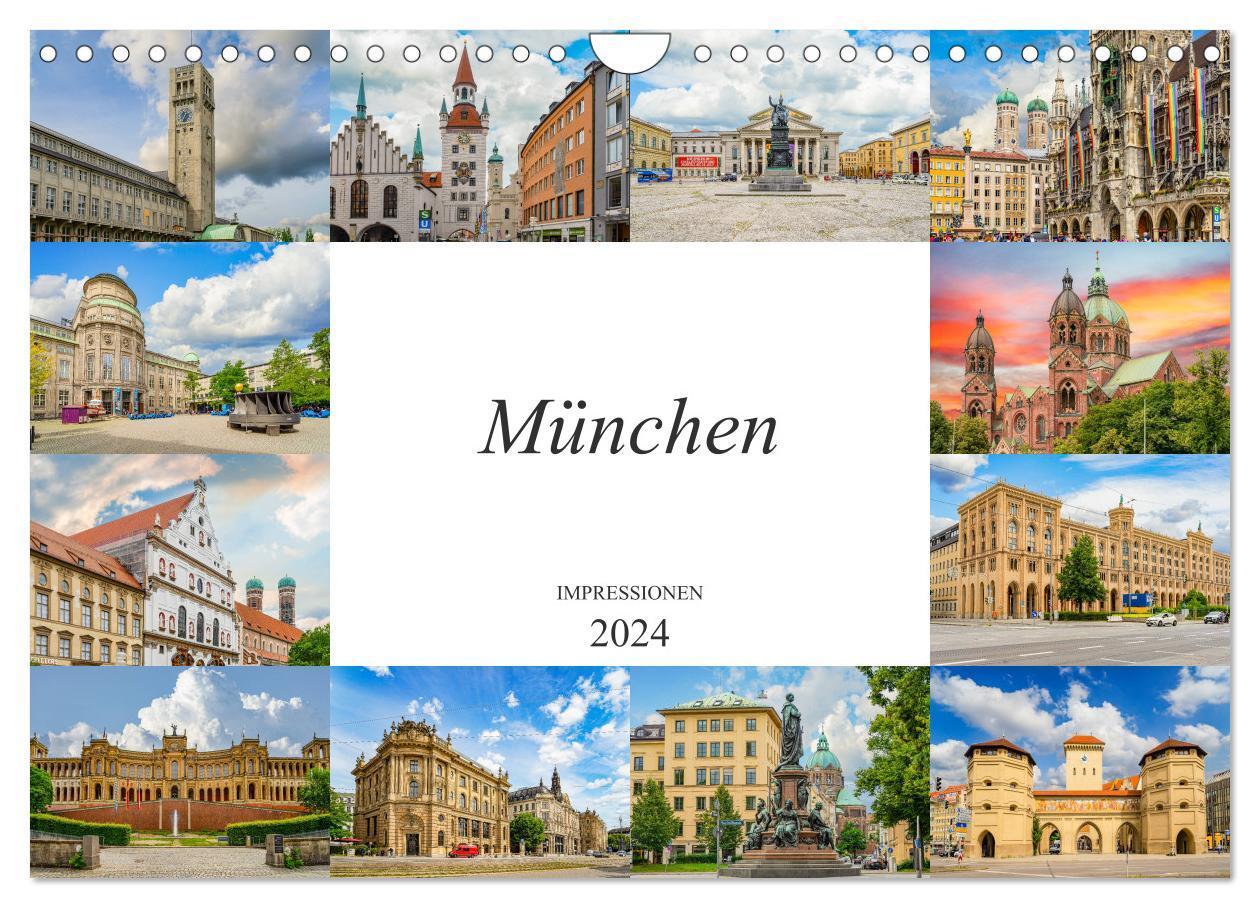 Cover: 9783675874244 | München Impressionen (Wandkalender 2024 DIN A4 quer), CALVENDO...