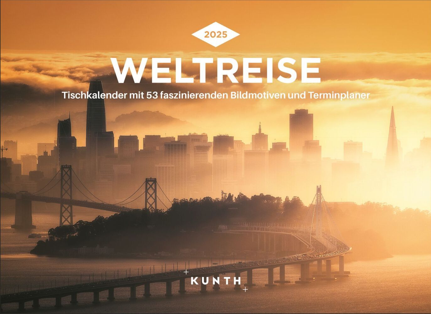 Cover: 9783965913721 | Weltreise - KUNTH Tischkalender 2025 | Kalender | 54 S. | Deutsch