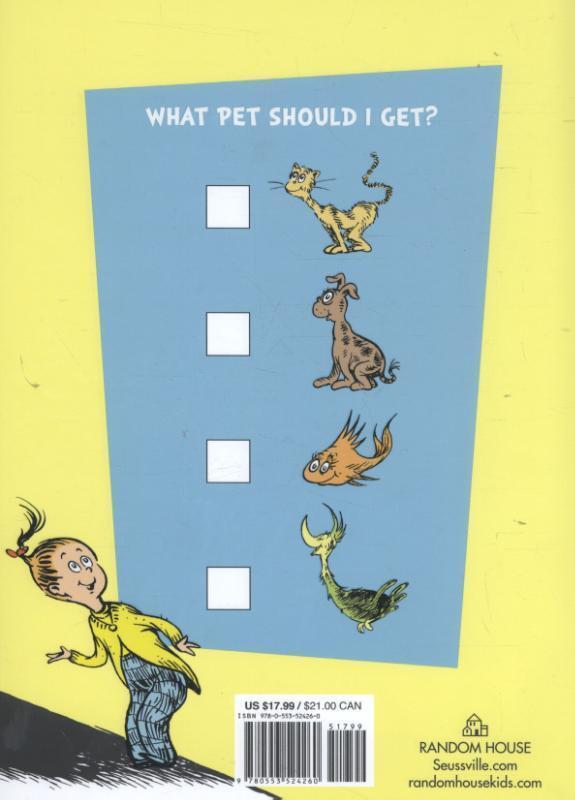 Rückseite: 9780553524260 | What Pet Should I Get? | Seuss | Buch | o. Pag. | Englisch | 2015