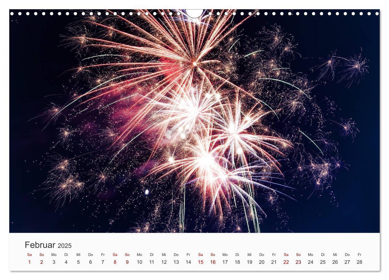 Bild: 9783435210435 | Feuerwerke - Kunstwerke am Himmel (Wandkalender 2025 DIN A3 quer),...