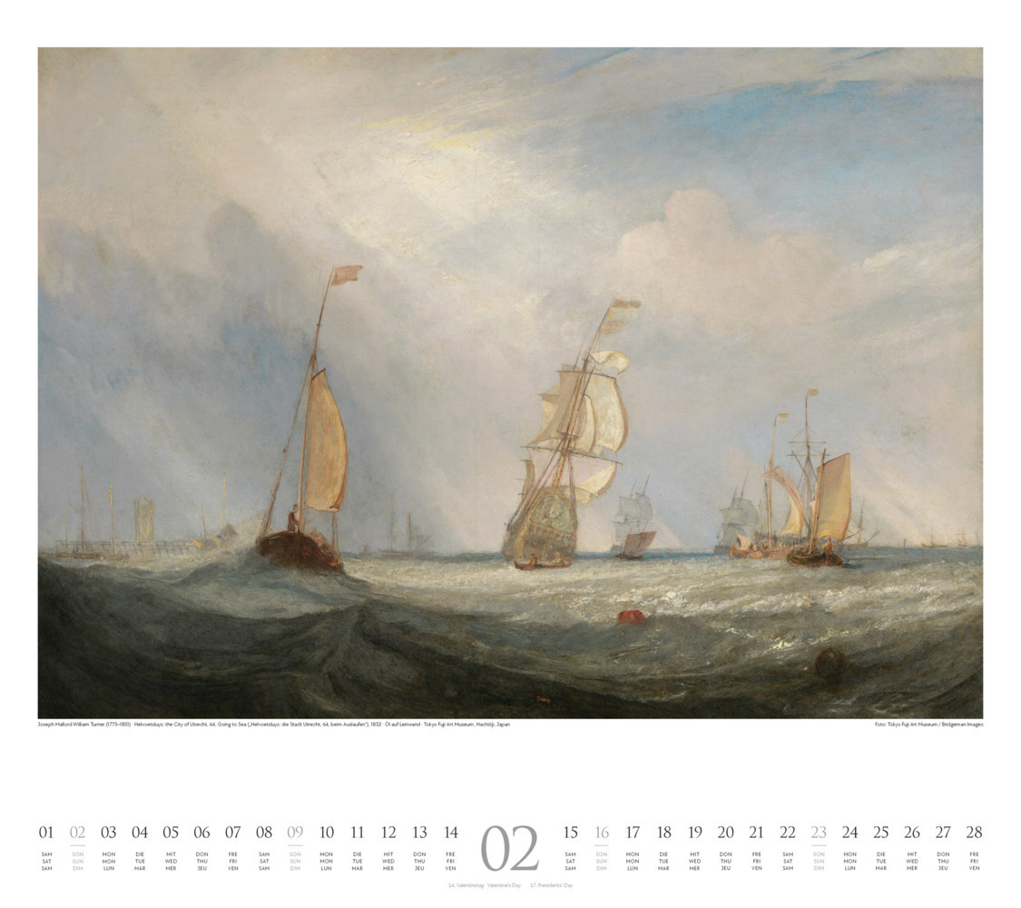 Bild: 9783838425658 | William Turner Kalender 2025 | William Turner (u. a.) | Kalender