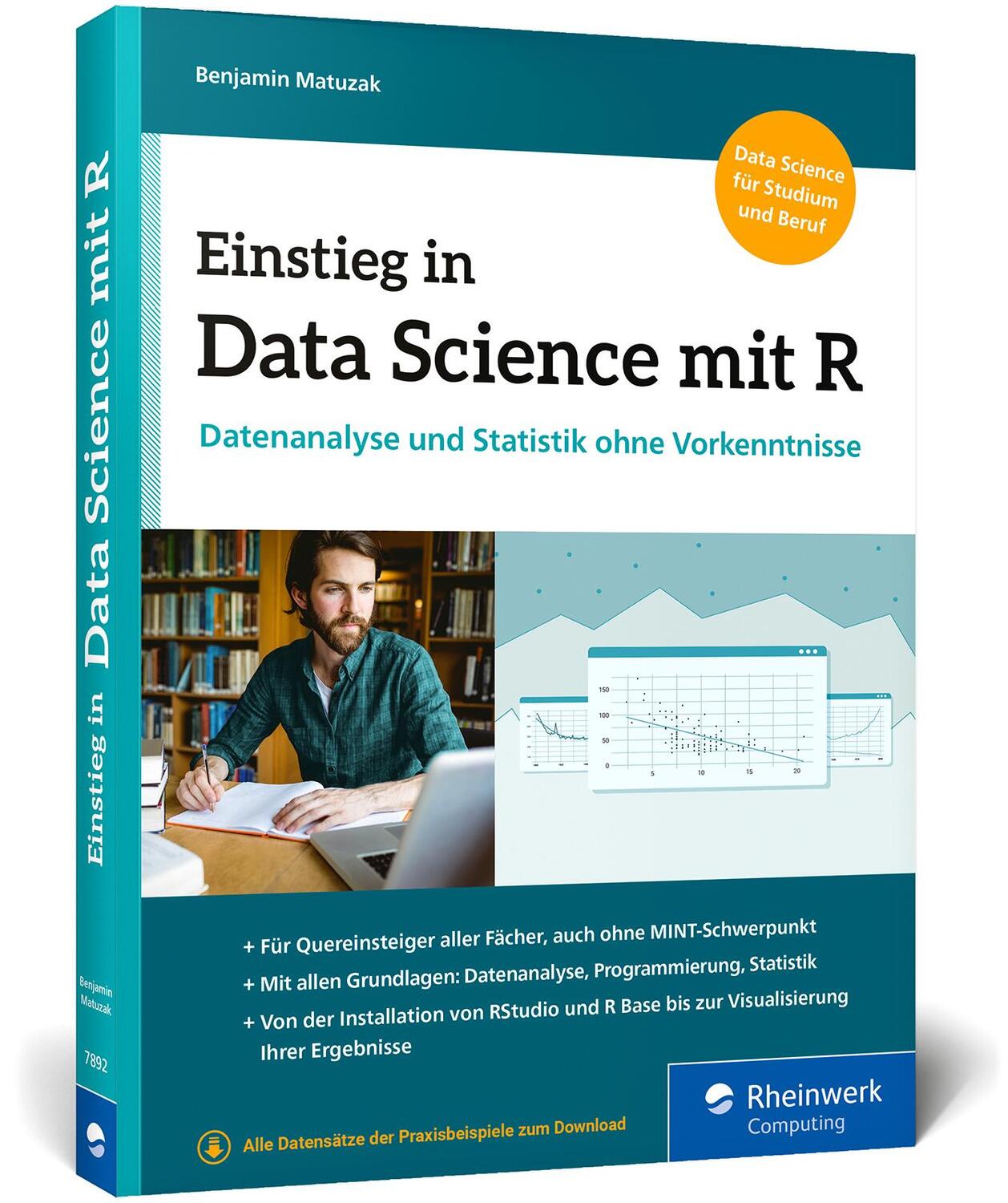 Cover: 9783836278928 | Einstieg in Data Science mit R | Benjamin Matuzak | Taschenbuch | 2020